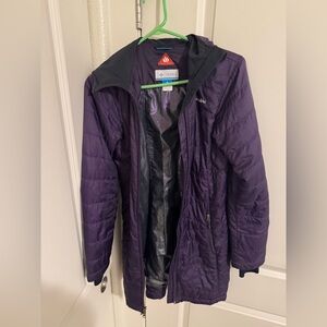 Columbia women’s Long heavenly hooded Omni Heat Jacket